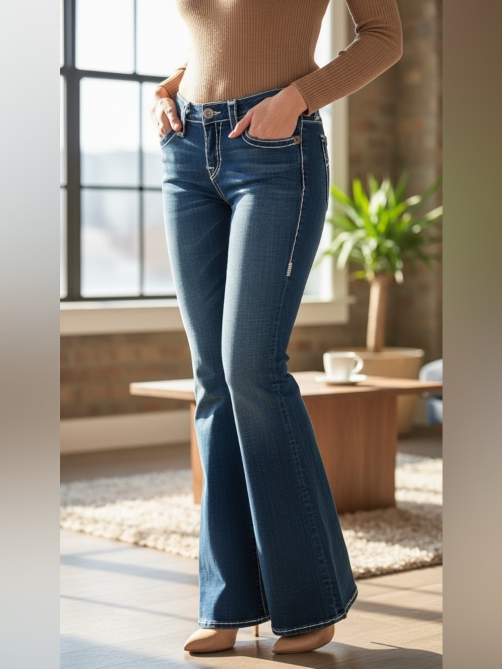 True Religion Women's Dani Super T Flare Jeans